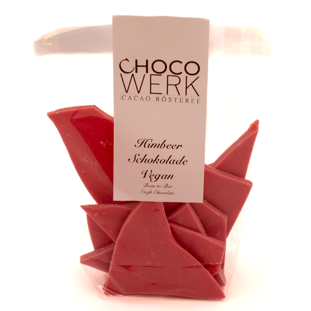 Bruchschokolade Himbeer vegan - Craft Chocolate
