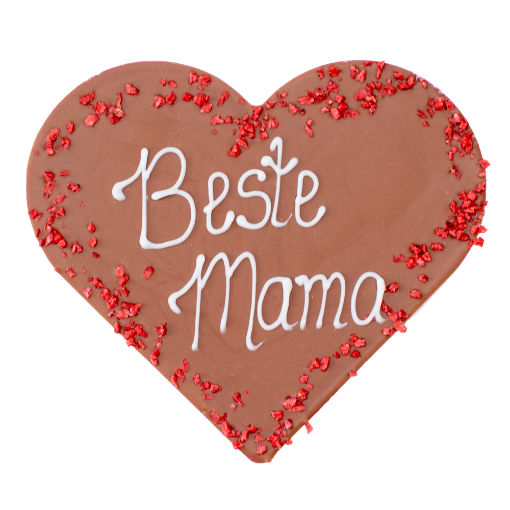 Milchschokoladen-Herz "Beste Mama"